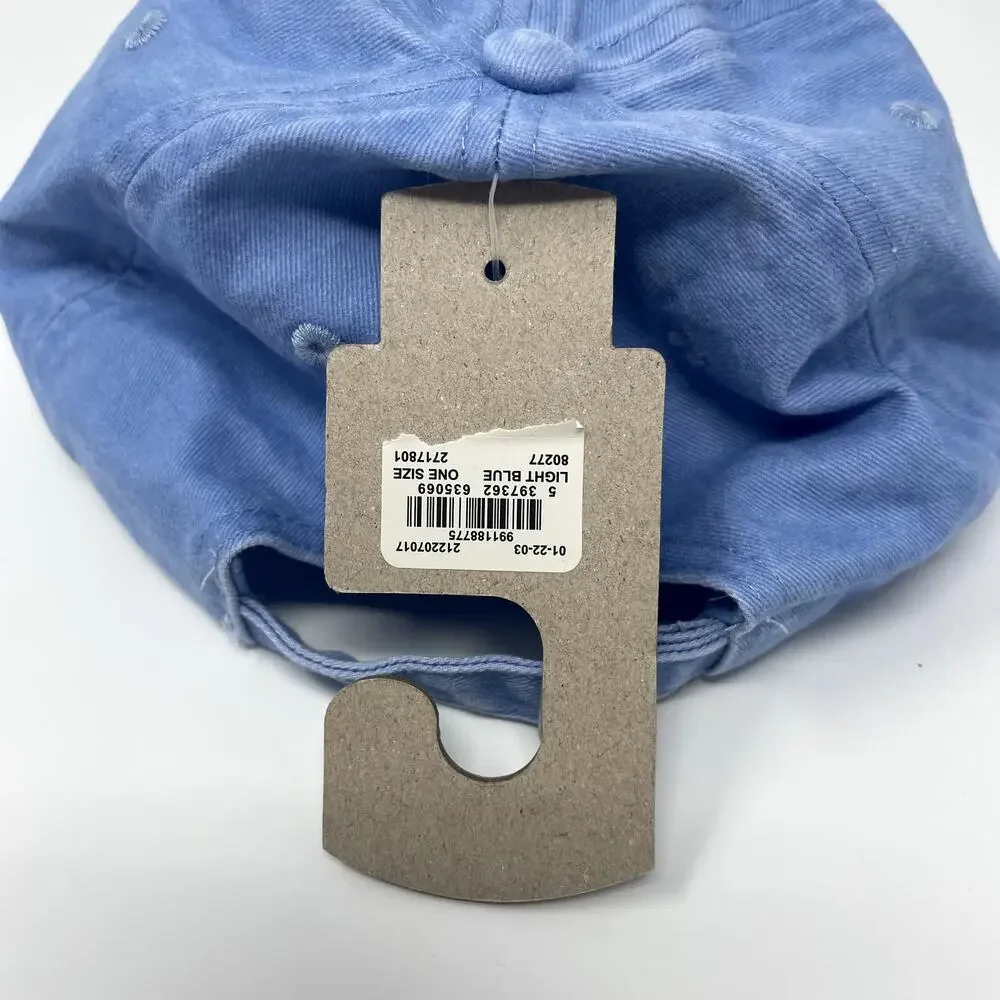 Primark Book Club Hat Baseball Cap Blue New with Tags 100% Cotton